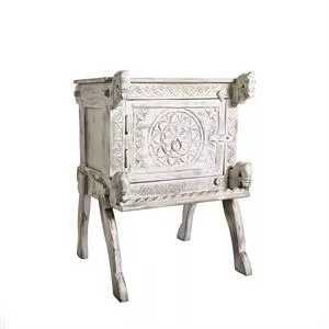 Eastern Inspired Wooden Bedside Chest